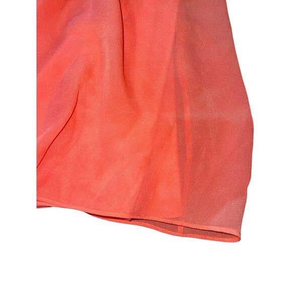 DVF DIANE VON FURSTENBURG Asti Short Strapless Silk Dress Firework Coral Size 4 - Picture 9 of 14